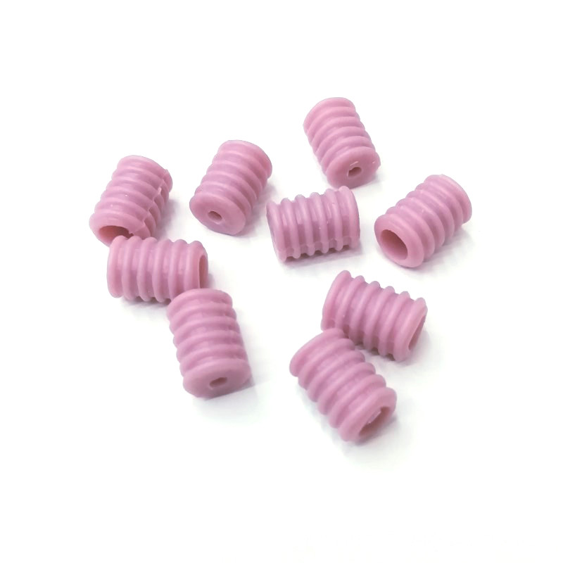 Cylindrical bean paste pink