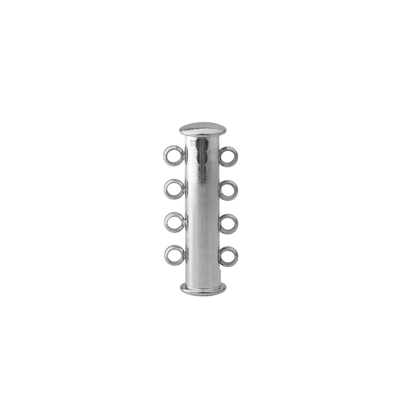 Steel color 3 holes, magnetic buckle length 2cm