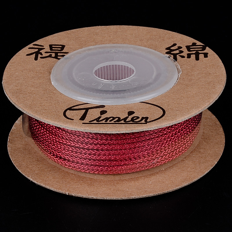 1.5mm,approximately 12m/spool color burdeos