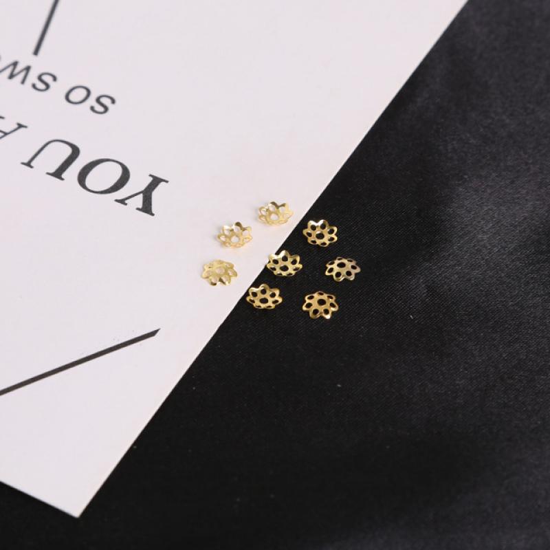 2:gold color plated 6MM 1000pcs/bag