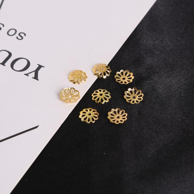 8:gold color plated 9MM 300pcs/bag