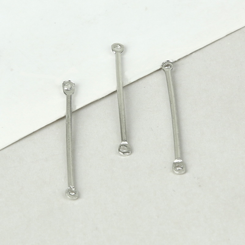 12:Iron 10mm 30pcs/bag platinum color plated