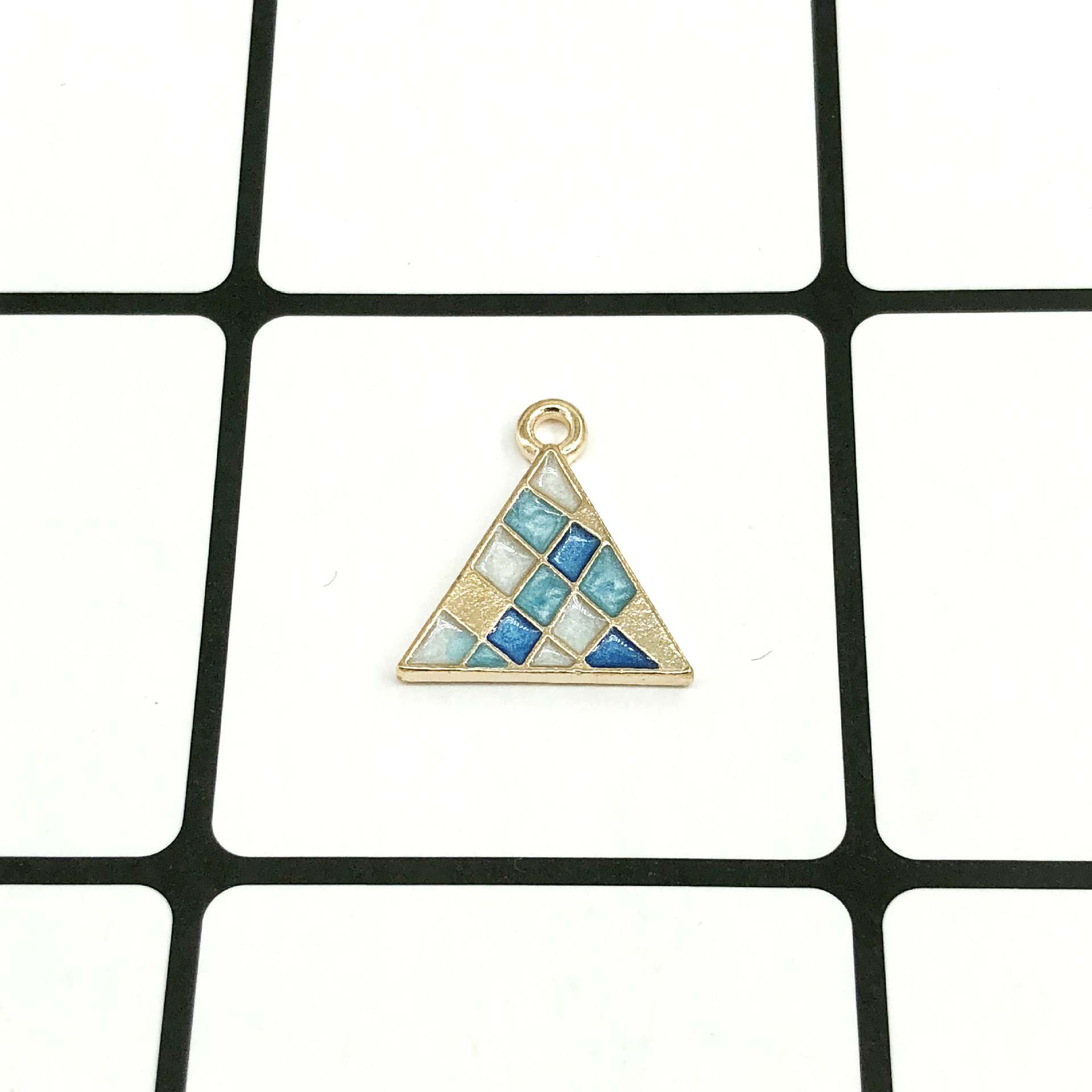 Blue triangle,16x17mm