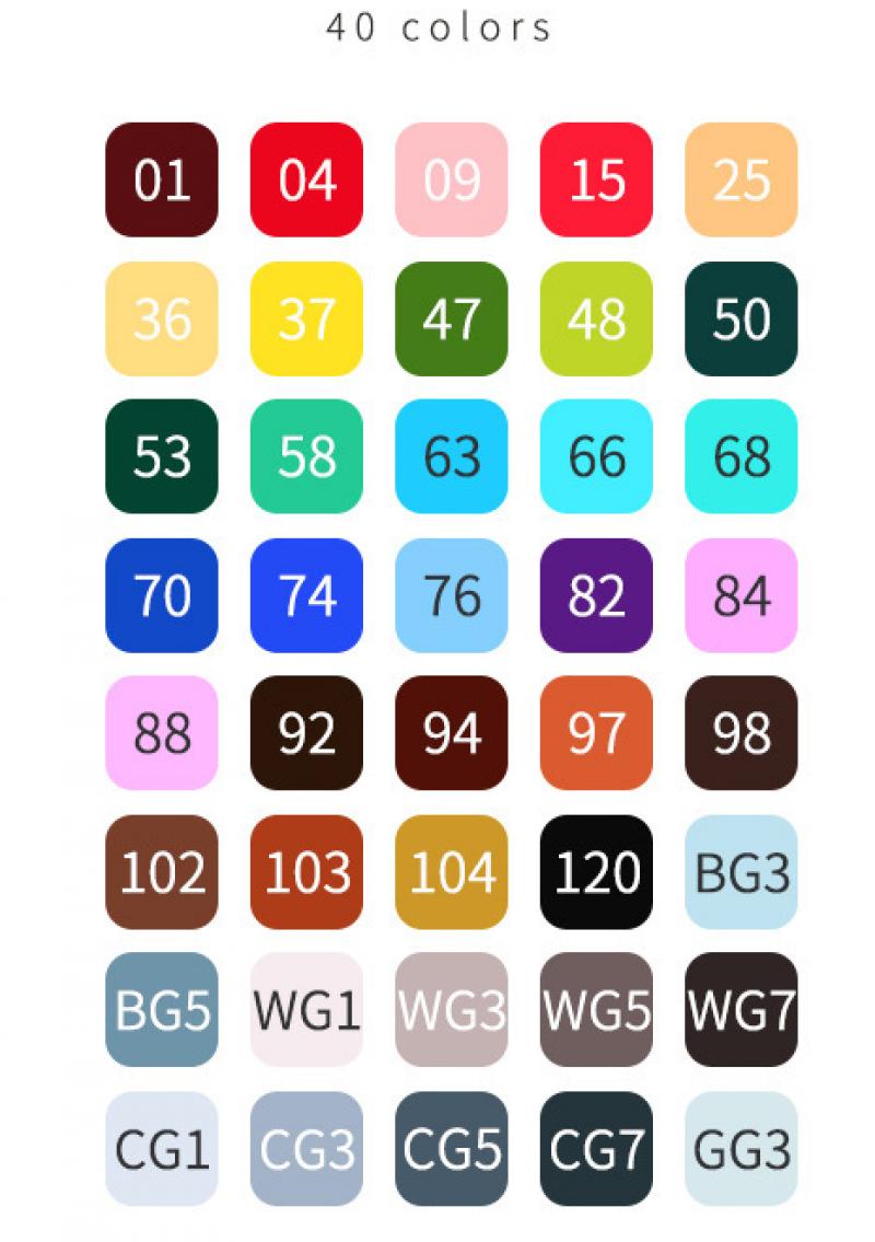 40 colors A