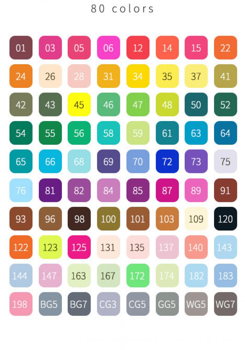 80 colors A