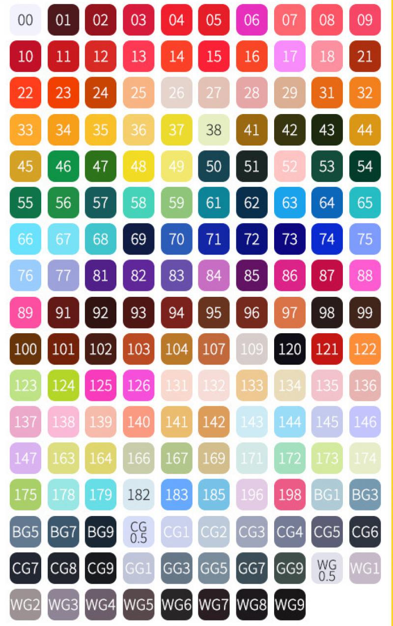 168 colors