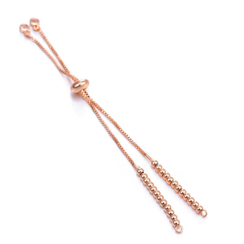 2 rose gold color plated