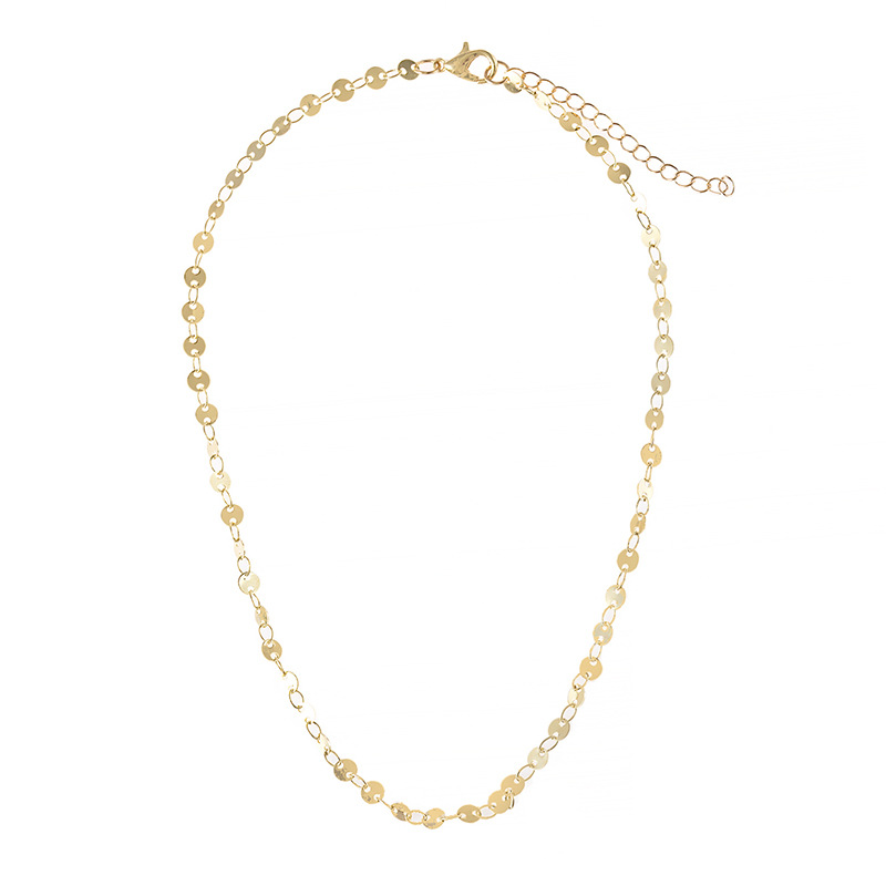 gold necklace-35cm