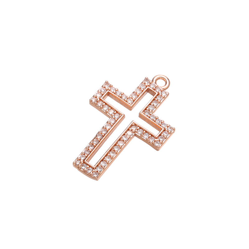 3 rose gold color plated