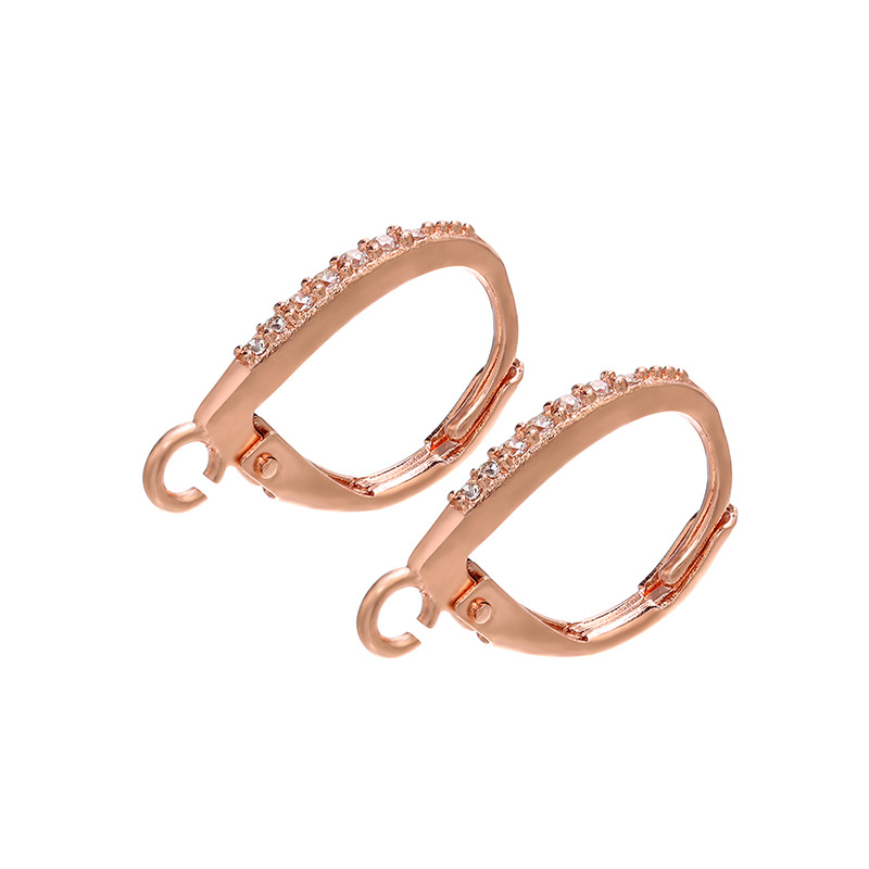 4 rose gold color plated