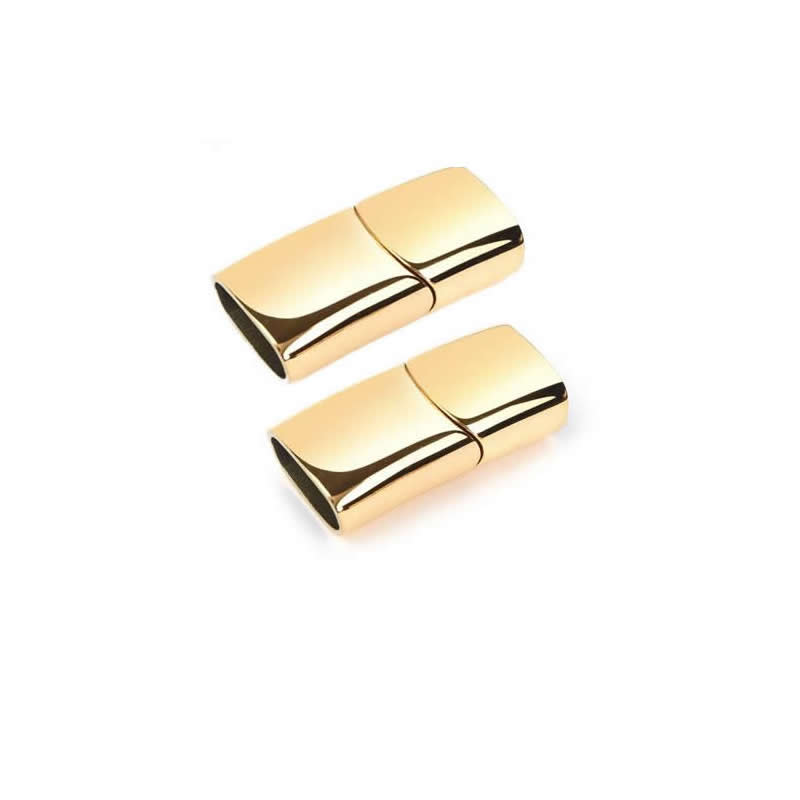 polished gold 8x5mm