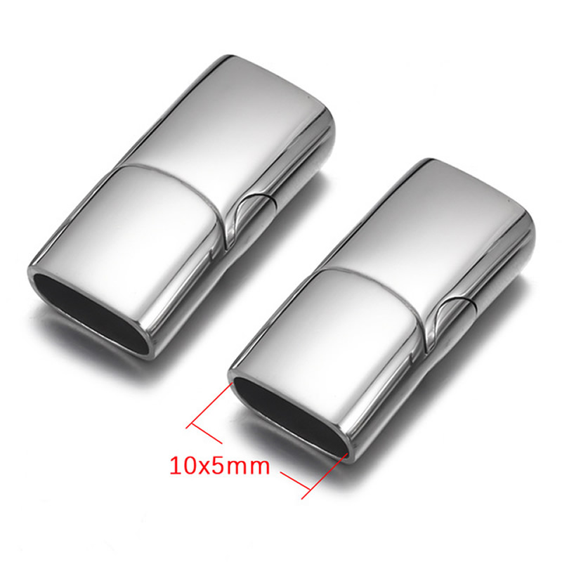 polished steel color 10x5mm