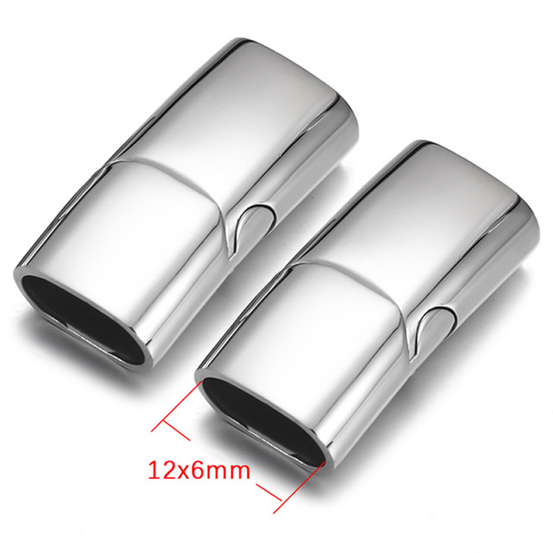 1:polished steel color 12x6mm