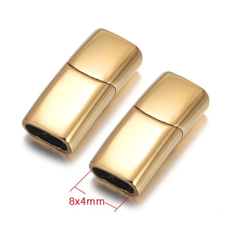 8:polished gold 8x4mm