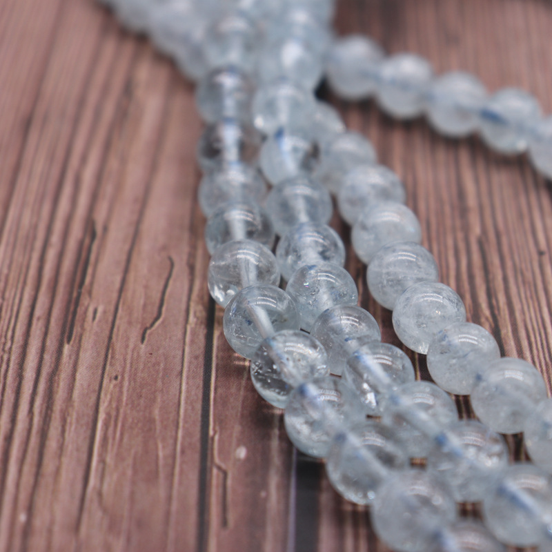 AAAAAA Aquamarine 8mm（About 46PC/Strand）