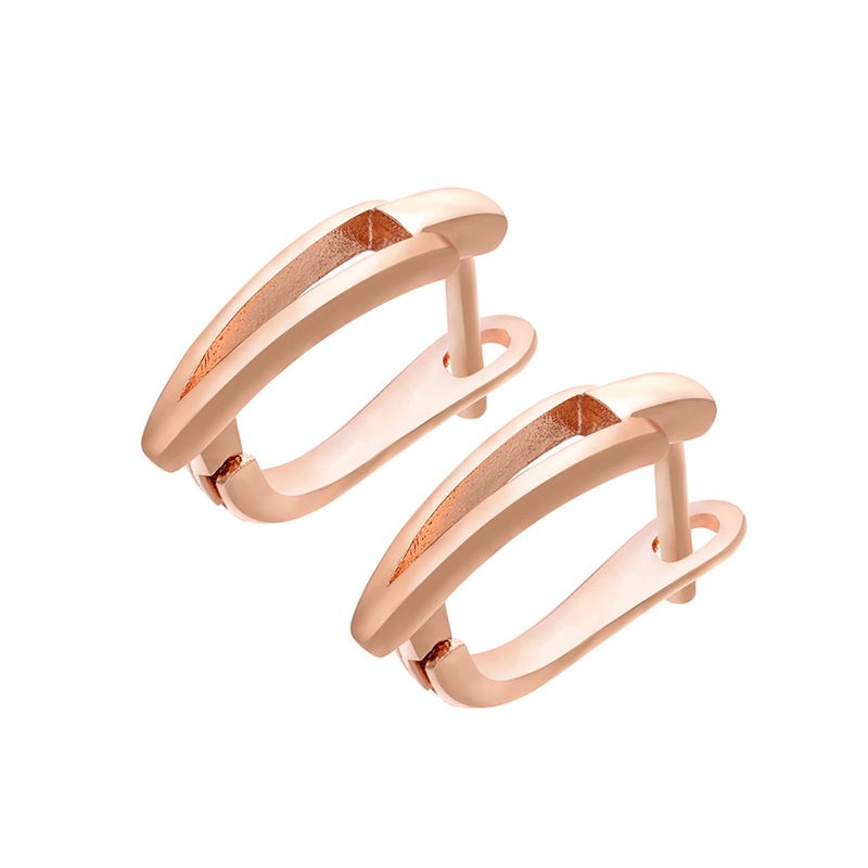 4 rose gold color plated