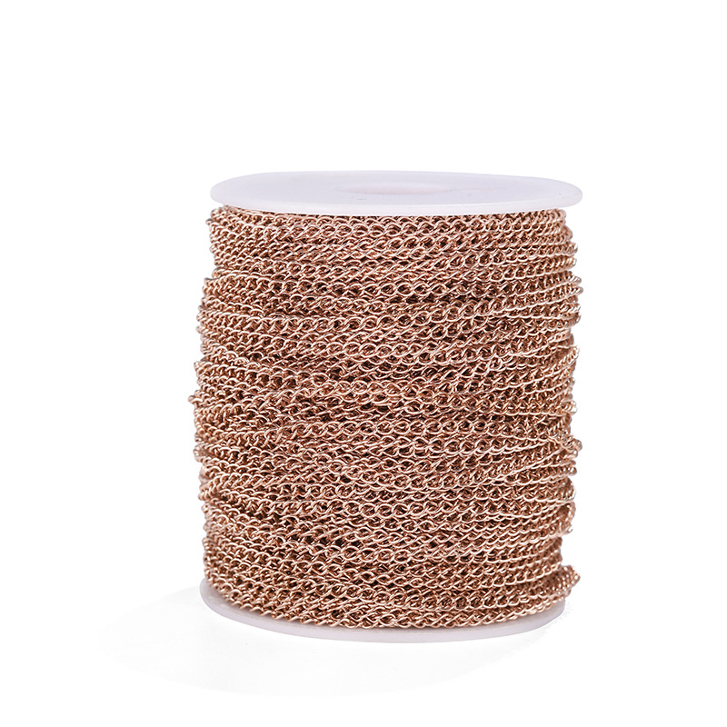 Rose gold 5m, warp 0.6mm, width 3mm