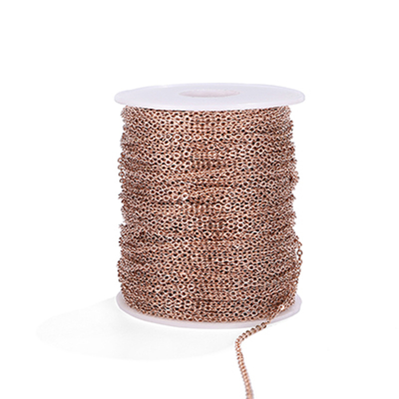 Rose gold 10m wire diameter 0.3mm width 1.2mm