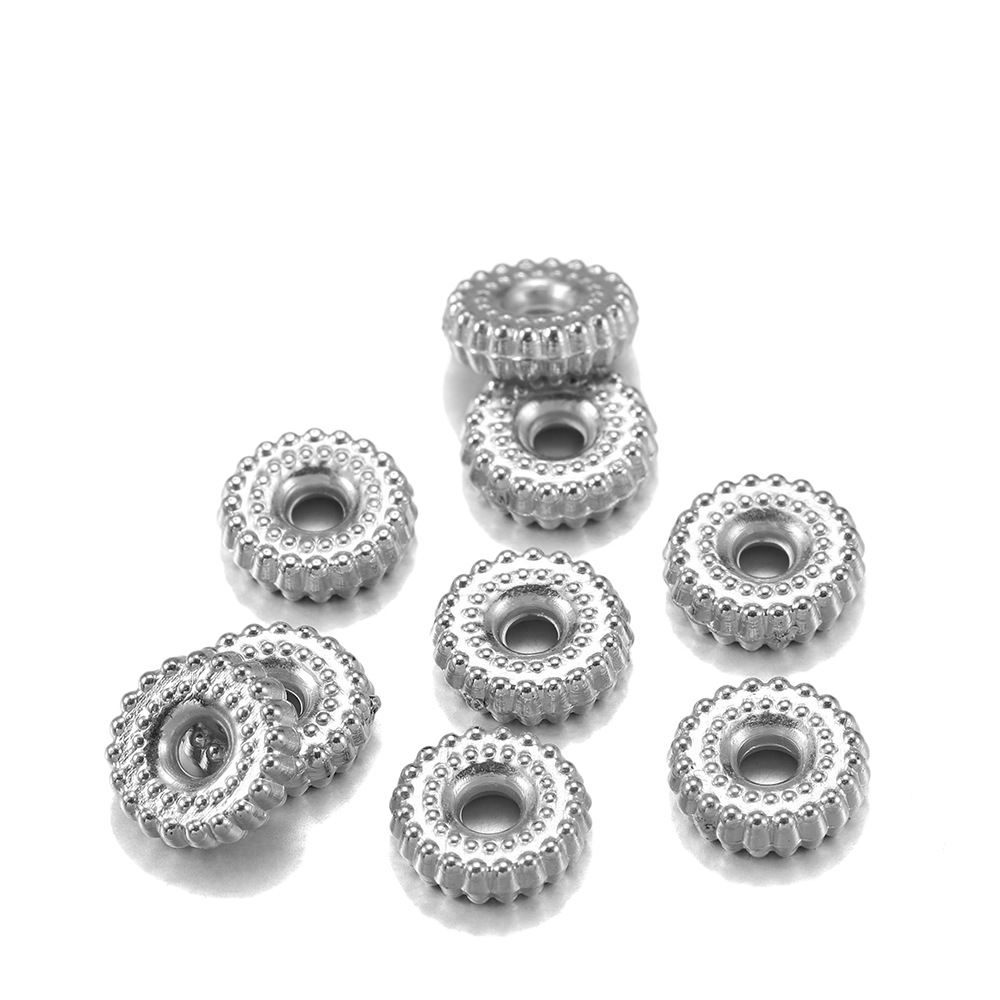 rhodium plated 8mm【200pcs/bag】