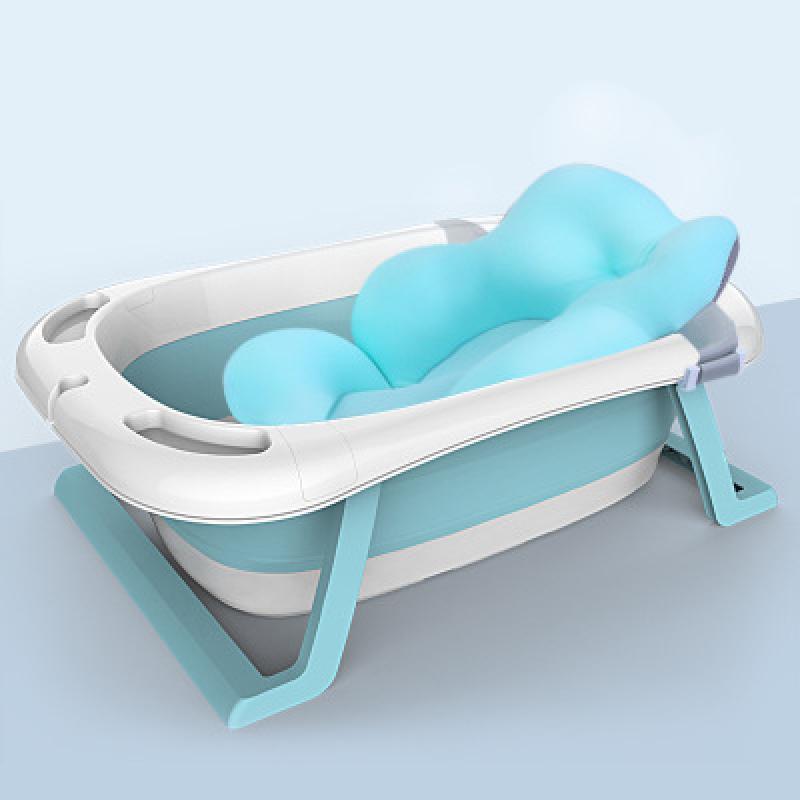 Gray blue   bath bed