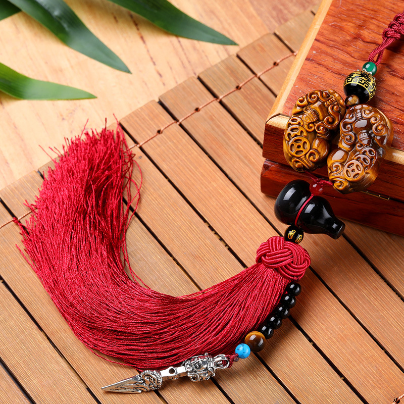 Wine red tassel