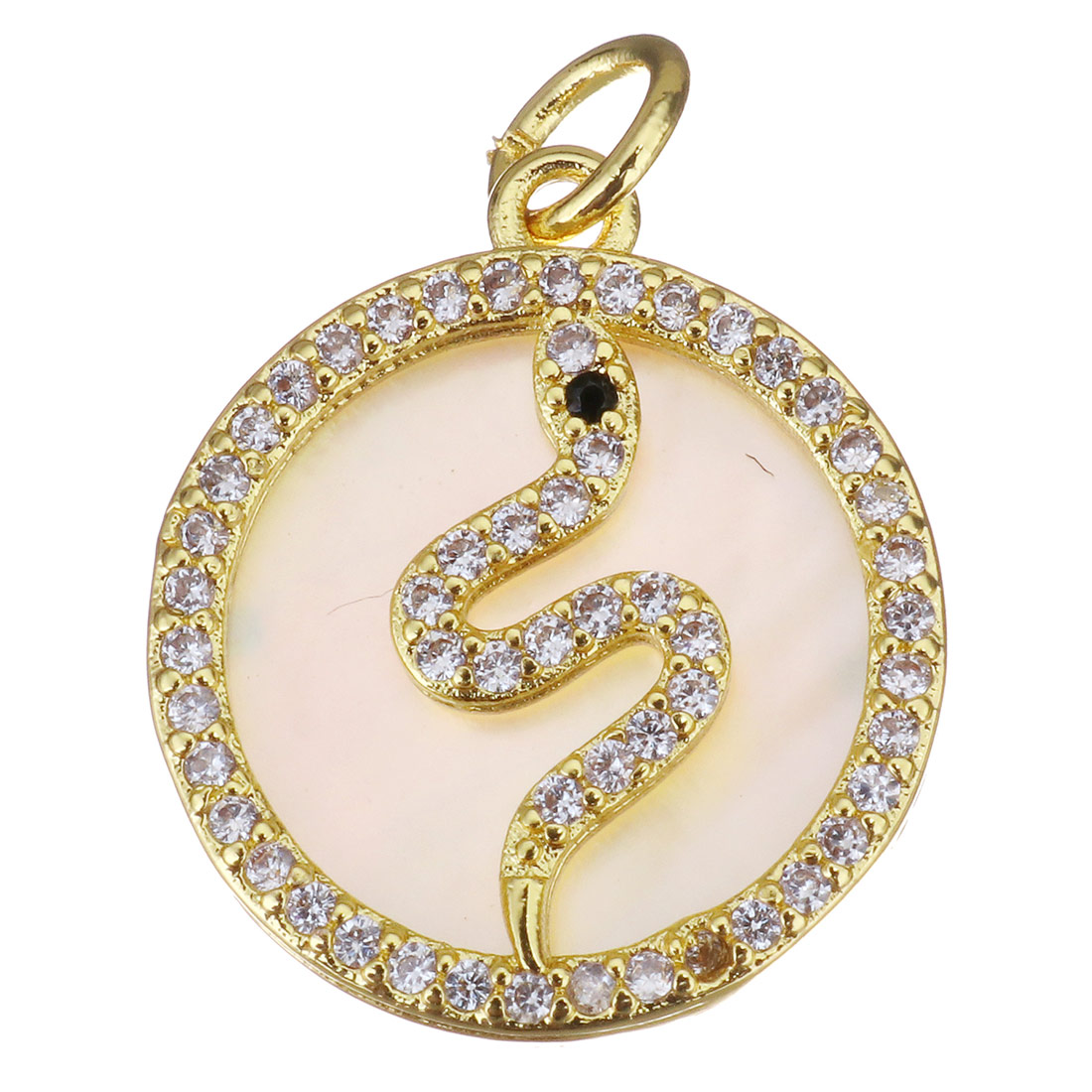  gold color with crystal cubic zirconia