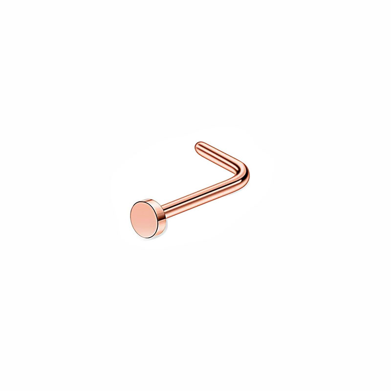 6 rose gold color plated