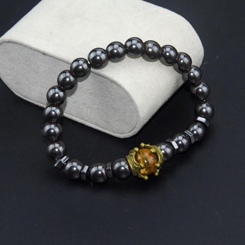 Black gallstone/tiger eye