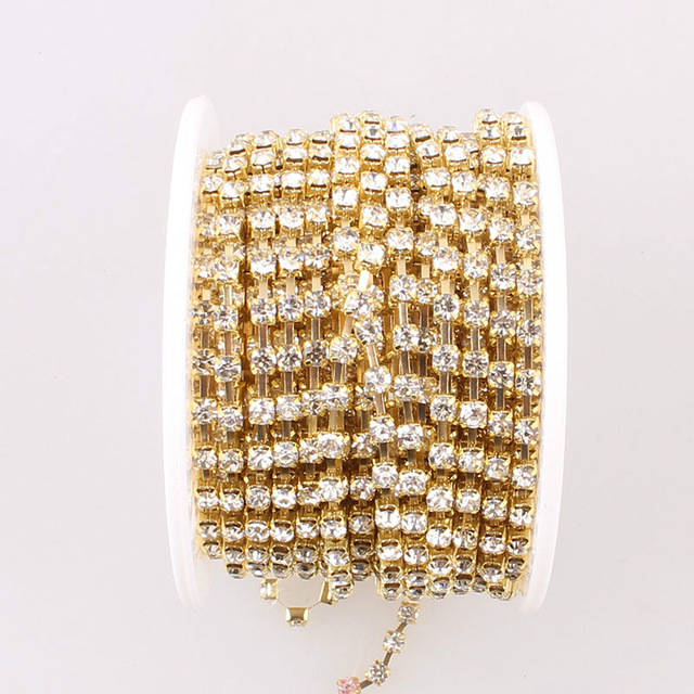 (2.3-2.4mm) Gold plating + transparent white diamo