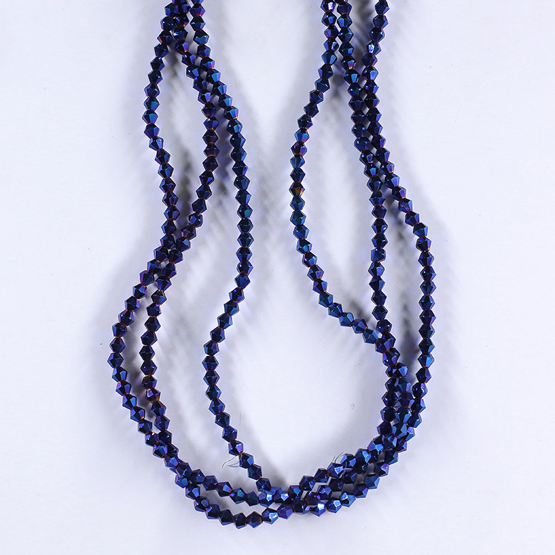 dark blue 2MM About 190 pcs/20 strand