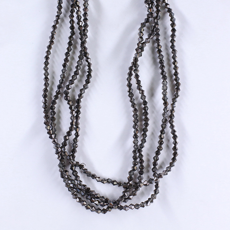 gun grey 2MM About 190 pcs/20 strand