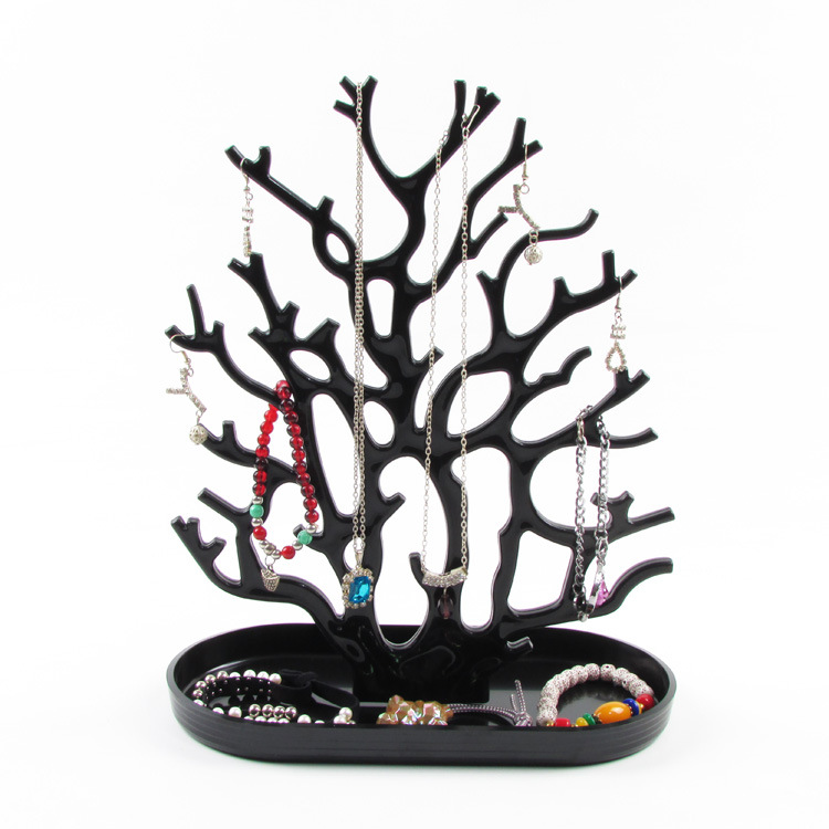 8:Trinket rack, coral, black