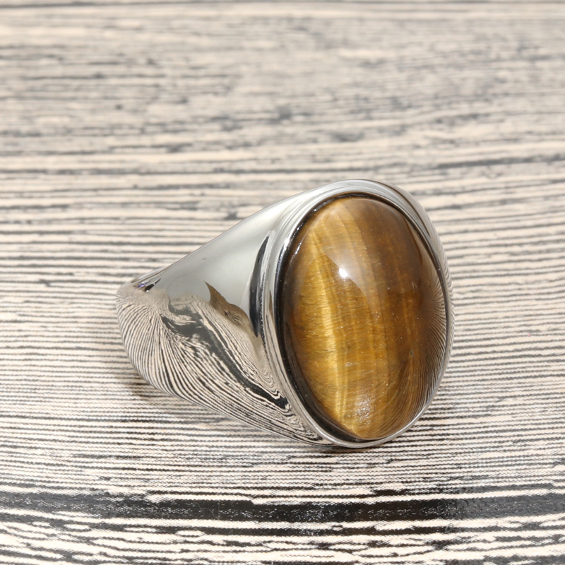 Tiger Eye Stone Gem Ring Ring Number 10