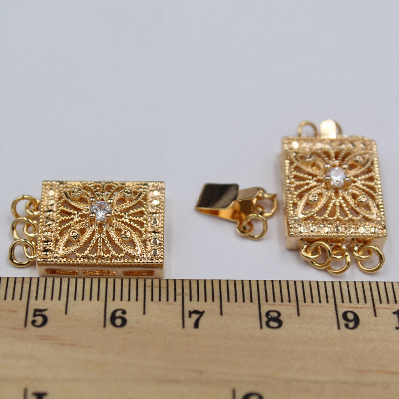 gold,14*18mm 三排