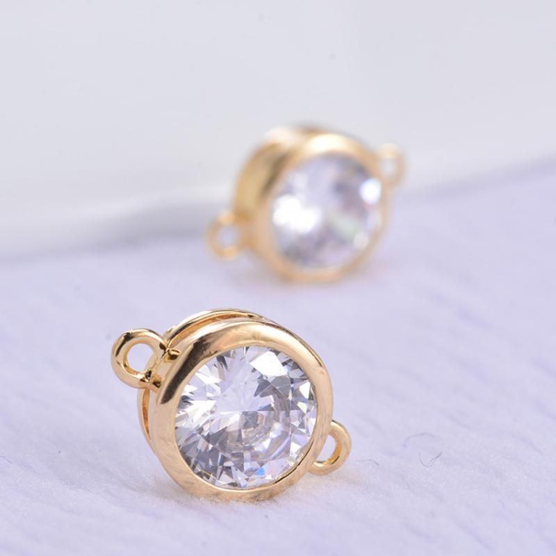 8mm clear rhinestone