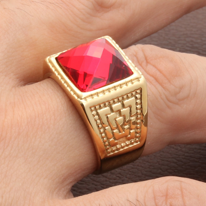 Golden Ruby Ring Circle Number 9