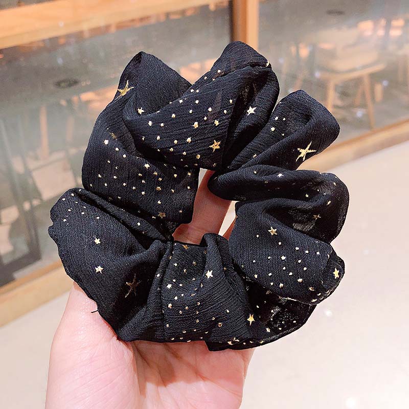 1:1 # Black Star scrunchie