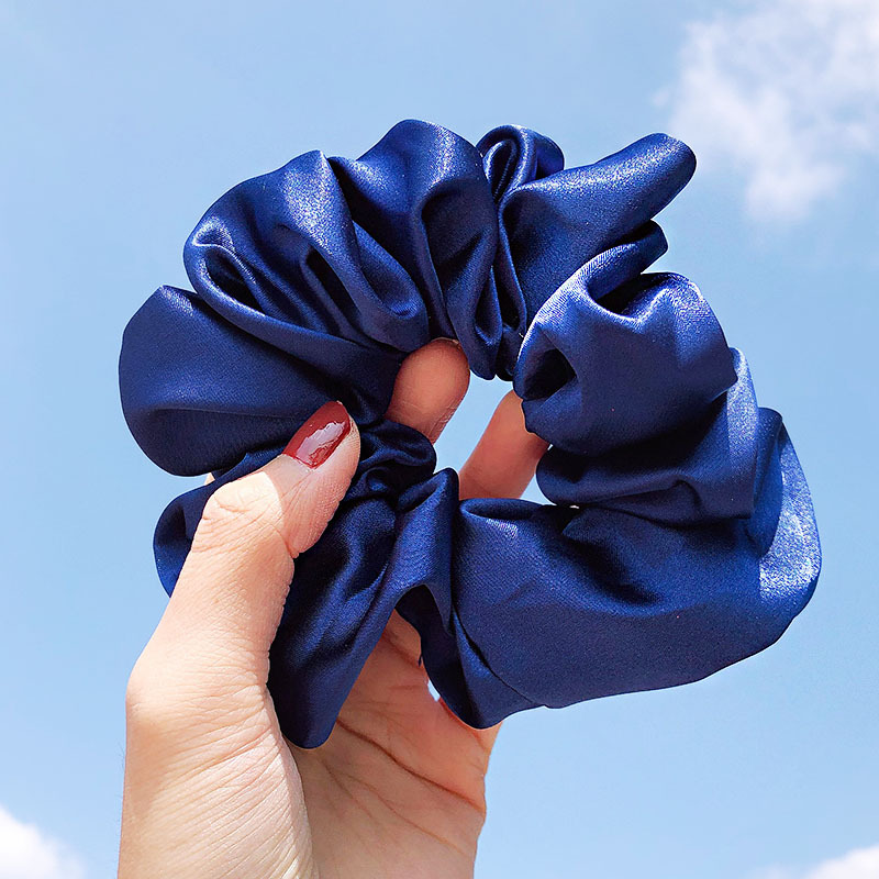 7:7 # Dark Blue Scrunchie