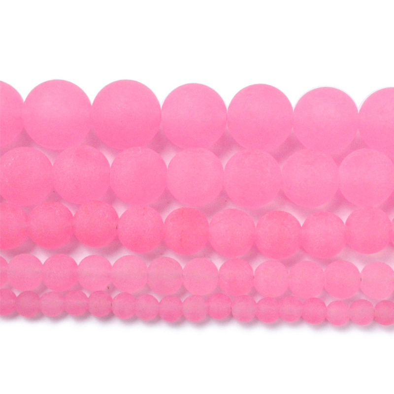 deep pink,4mm（About 90 PC/Strand）