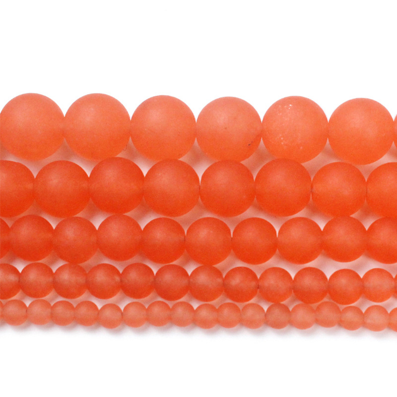 orange red,10mm（About 38 PC/Strand）