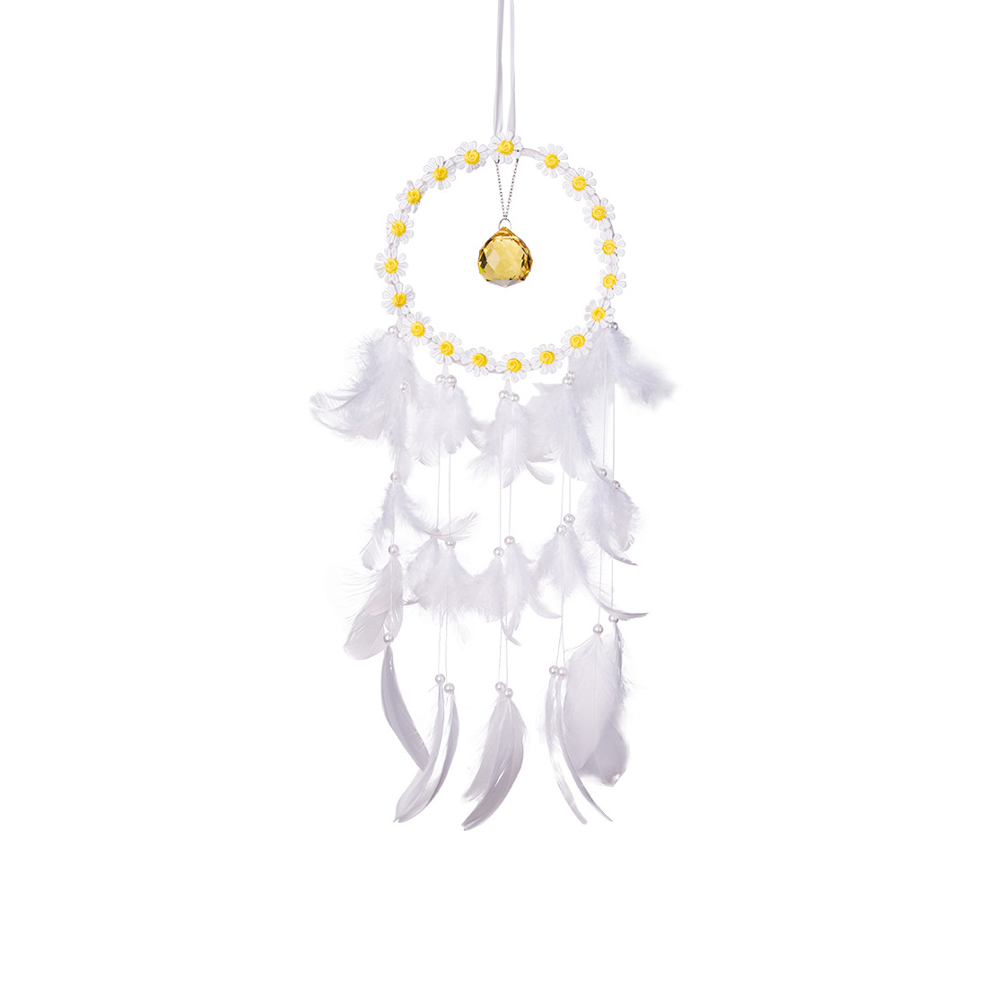 40 MM GOLD LAMP ball dream catcher -- gold