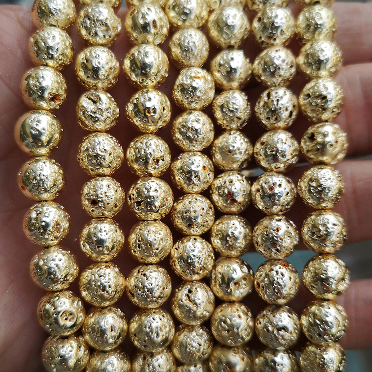 KC gold color plated 6mm 63 pcs