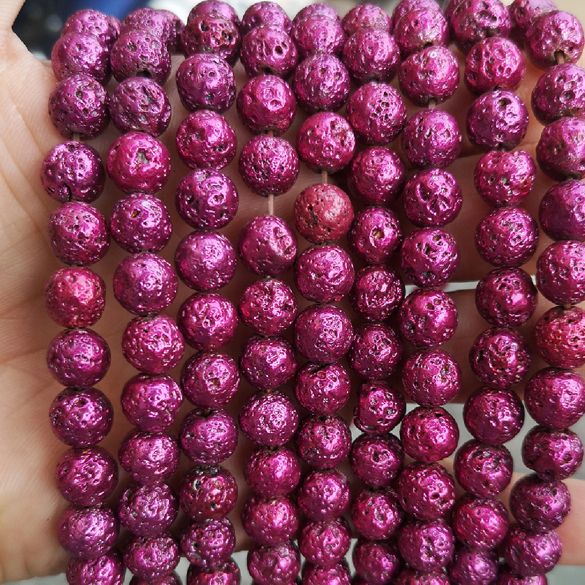 fuchsia 8mm 48 pcs