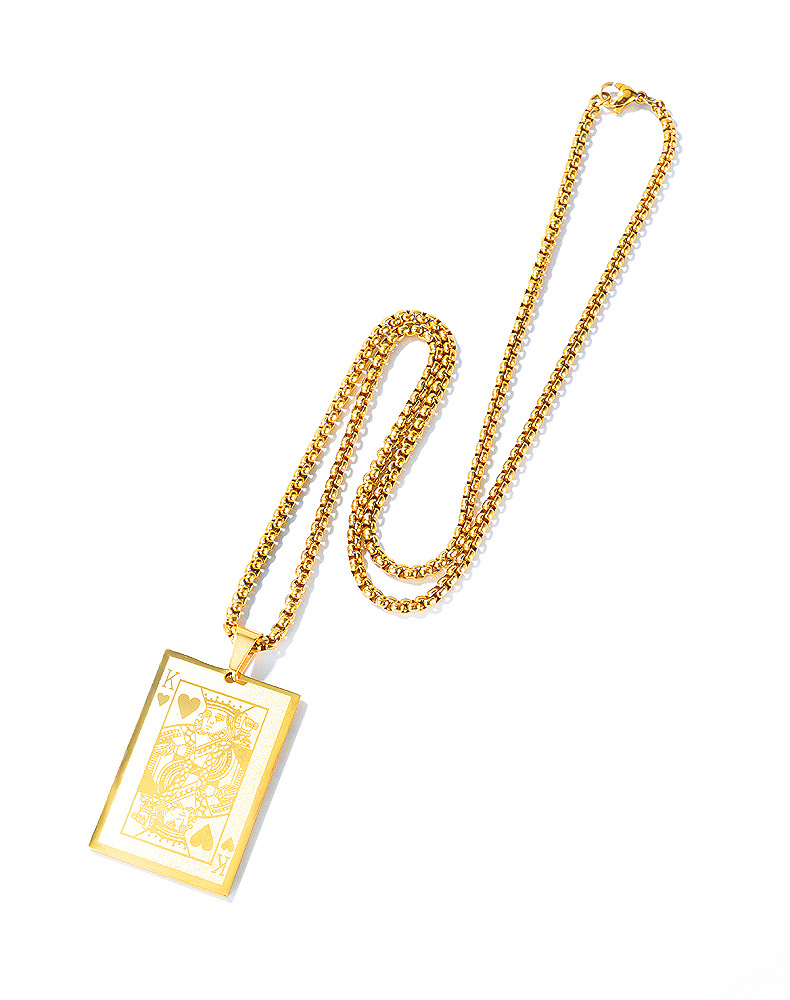 gold pendant and chain