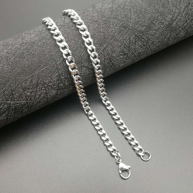 Silver chain 5mm x70cm