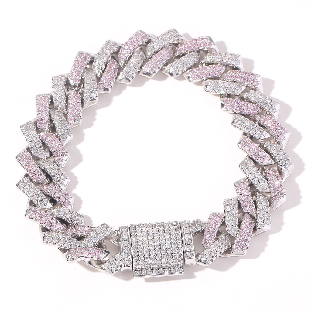 Zircon 7inch silvery + pink