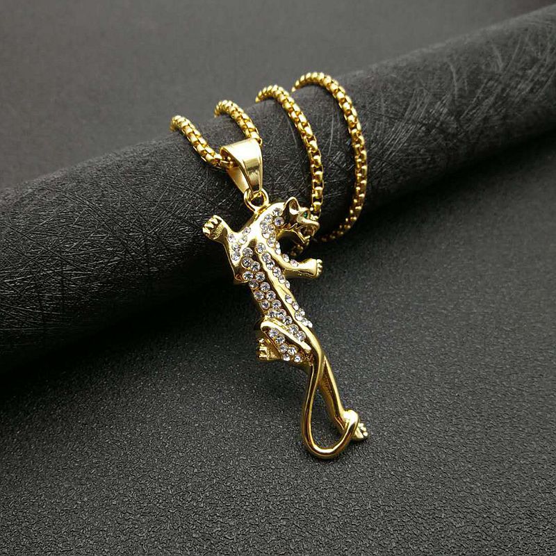 Gold and diamond single pendant