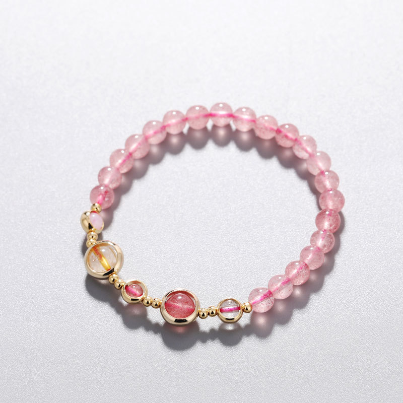 6mm strawberry crystal bracelet version