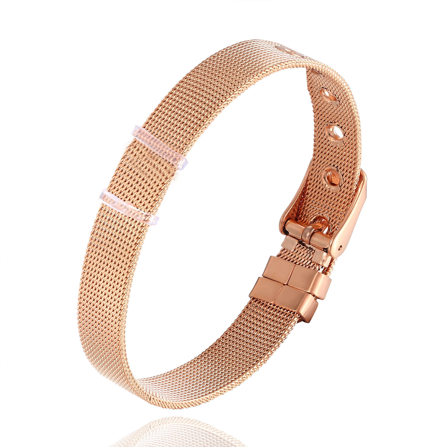 6:Rose gold strap