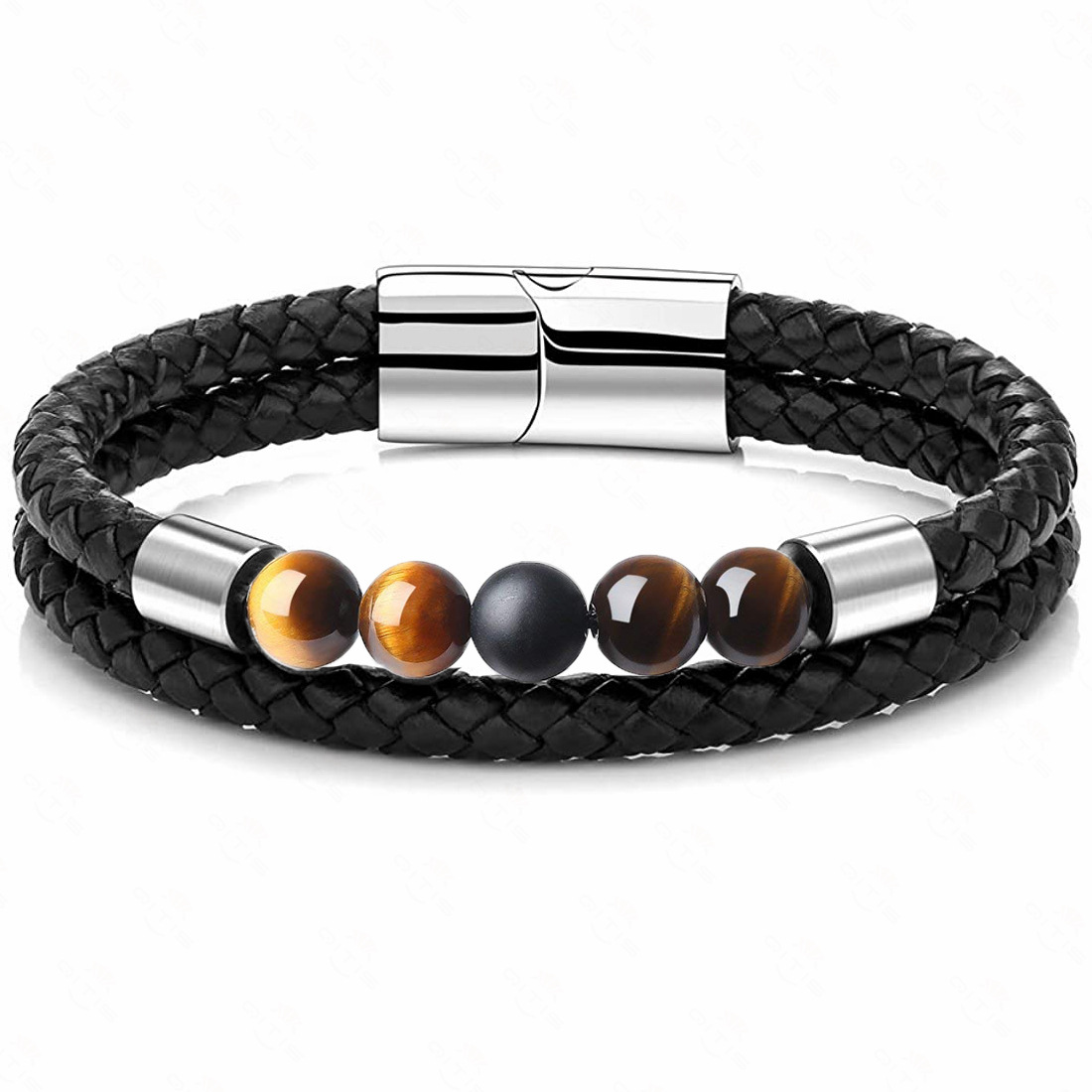 5:tiger eye/Matte Black Stone